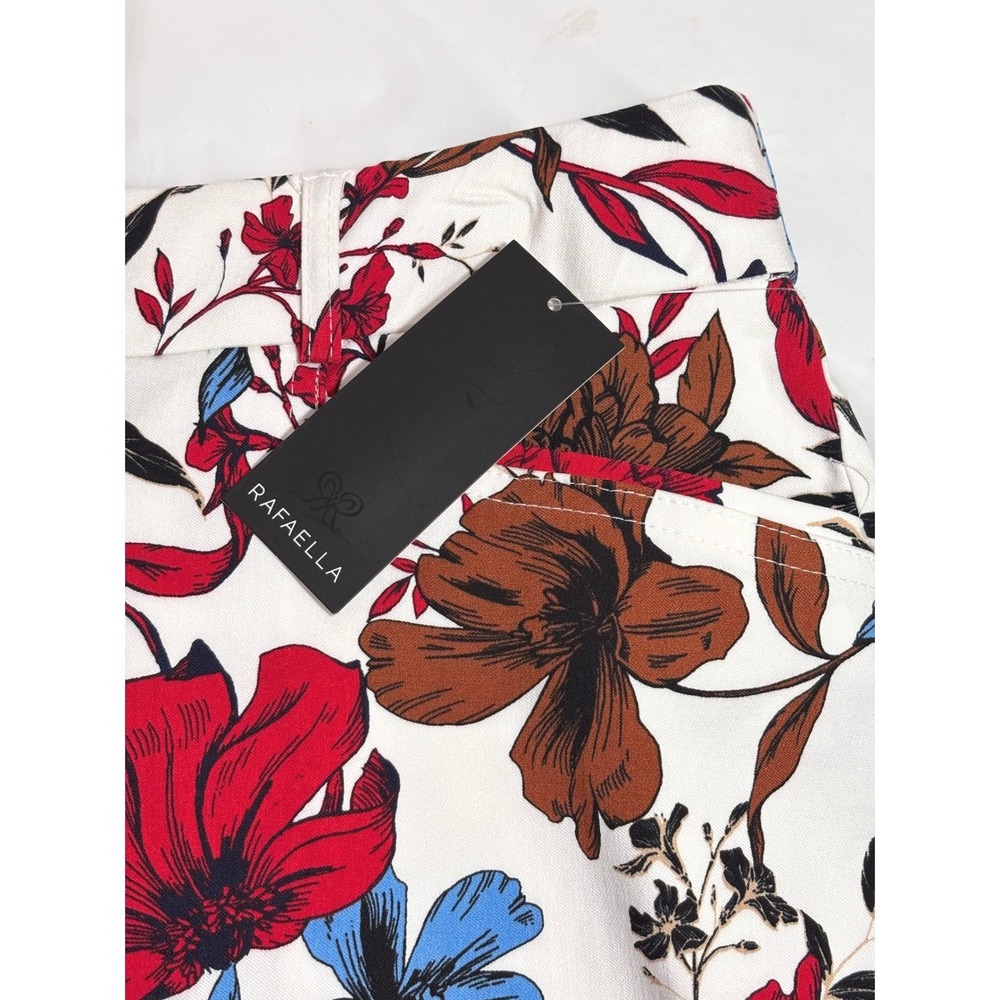 Rafaella Floral Skort White Red Blue Brown Womens Plus Size 2X Tennis Golf NEW - Picture 2 of 10